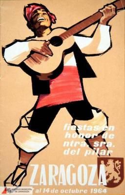Fiesta patronales en honor de Nuestra Señora del Pilar 1964 Zaragoza